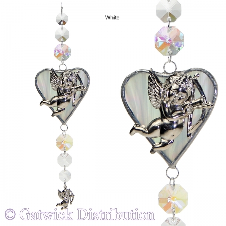 Cupid on Heart - White<br/><b>LIMITED STOCK AVAILABLE!</b>