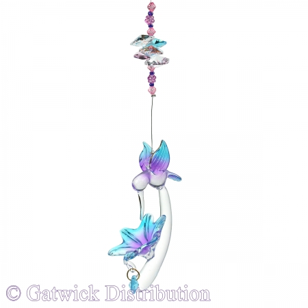 SPECIAL - Hummingbird with Flower - Beaded