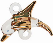 Dolphin - gold plated - set of 6