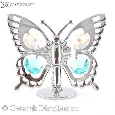 SPECIAL - Crystocraft Swallow Tail Butterfly - Silver