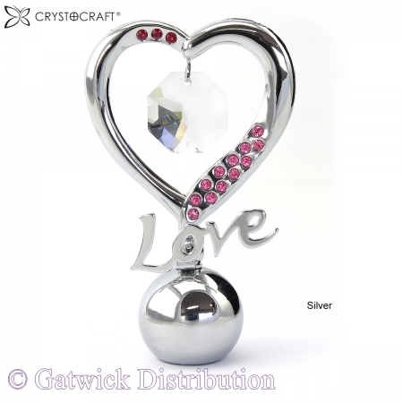 SPECIAL - Crystocraft Elegant Heart - Silver