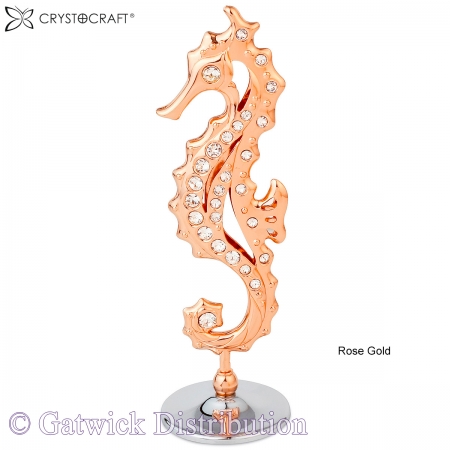 SPECIAL - Crystocraft Seahorse - Rose Gold