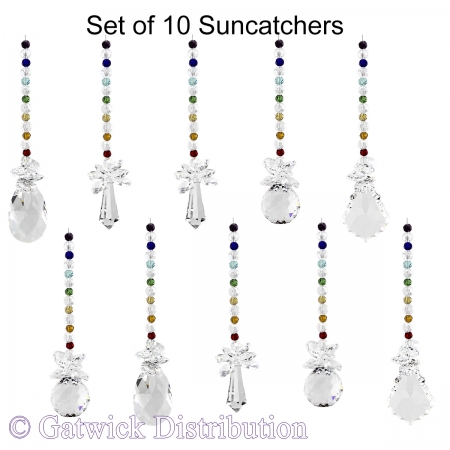 Chakra Galaxy Suncatcher - Set of 10