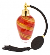 Perfume Bottle - Tall Swirl - Red