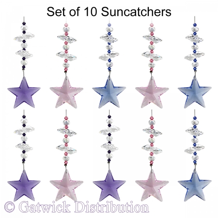 Swarovski Shooting Star Suncatcher - Set of 10