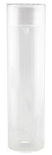 Glass Tube Candle Holder - Large - carton of 24