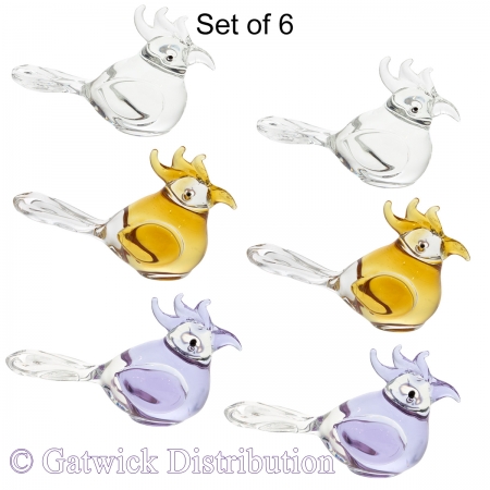 SPECIAL - Clear Birds - Set of 6