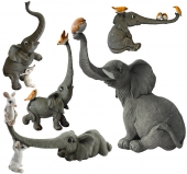 Elephant Mother & Babies - set of 5