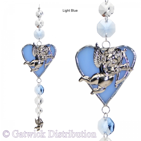Cupid on Heart - Light Blue<br/><b>LIMITED STOCK AVAILABLE!</b>