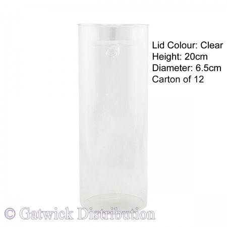 Glass Tube Candle Holder - Small - Box of 12