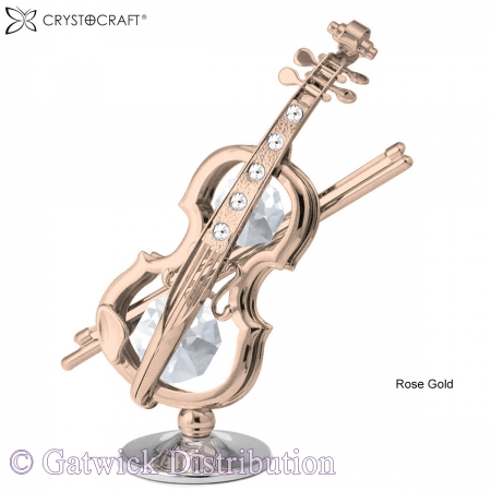 SPECIAL - Crystocraft Violin - Rose Gold