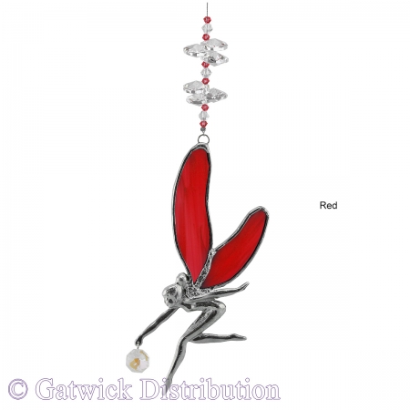 Leadlight Dancing Pixie - Red