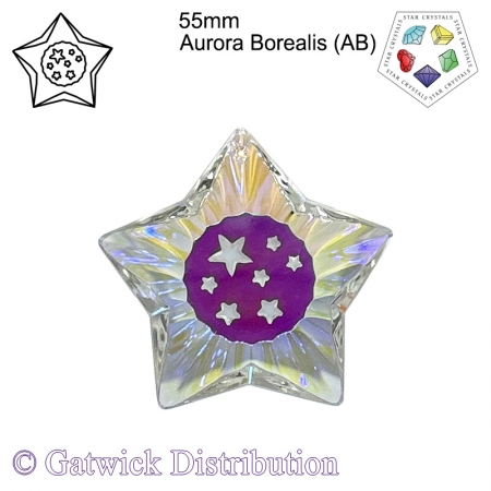 Star Crystals - A Setting Star - 55mm - Aurora Borealis