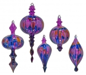 SPECIAL - Painted Bubbles - set of 5 - Purple