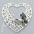 SPECIAL - Filigree Butterfly Heart 2 - pkt of 10